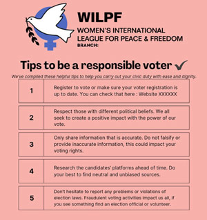Tips to be a responsible voter