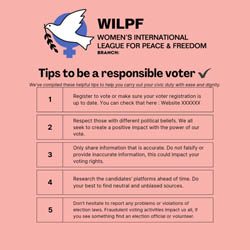 Tips to be a responsible voter