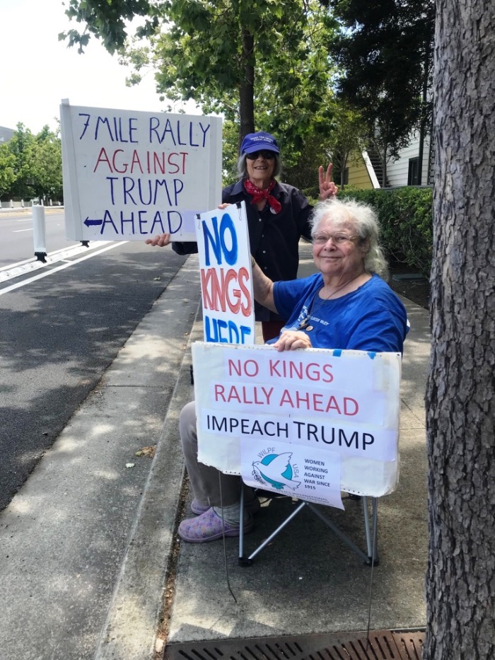 Palo Alto, CA No Kings protest